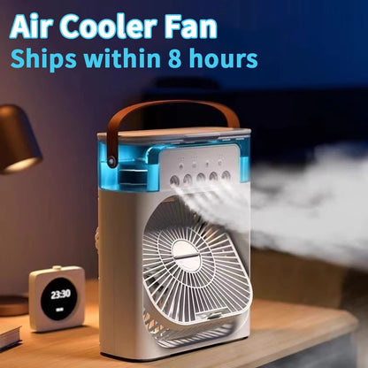 3-in-1 Mini-Luftkühler mit LED-Nachtlicht & Luftbefeuchter | Comfort Eden
